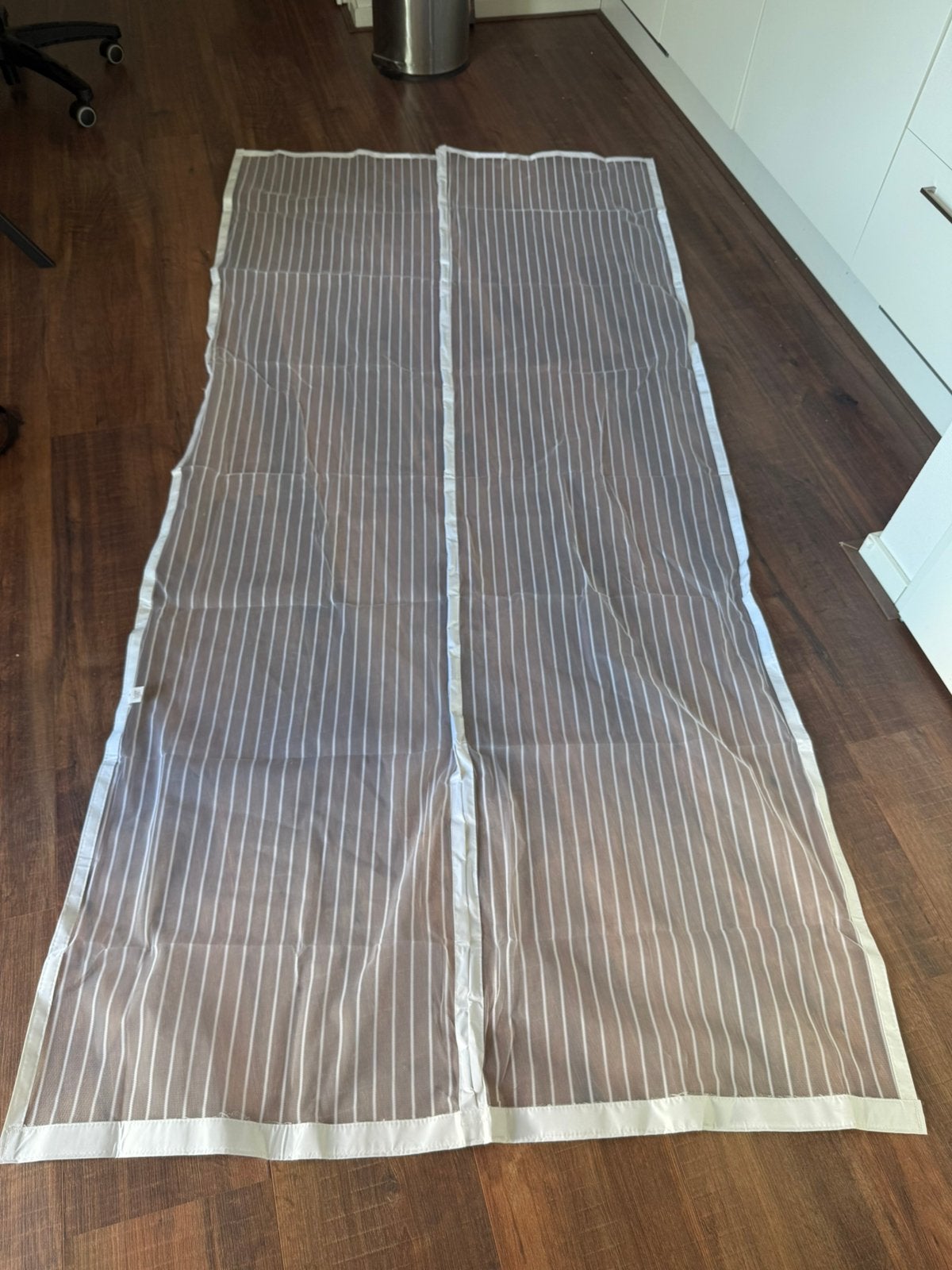 Wittte hordeur voor deur met klitteband - magnetisch 120x240, Doe-het-zelf en Verbouw, Deuren en Horren, Hordeur, Nieuw, Ophalen of Verzenden