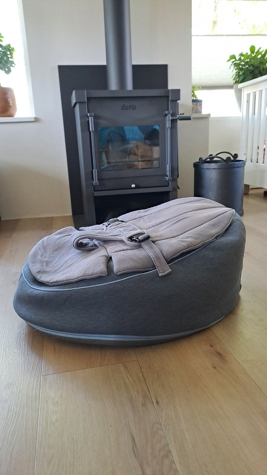 Doomoo zitzak grijs/blauw - Seat'n Swing, Ophalen of Verzenden, Gebruikt, Grijs