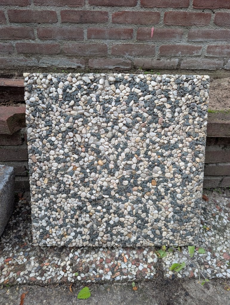 Gratis ophalen tuintegels/terrastegels, Ophalen, Gebruikt, 10 m² of meer, Beton