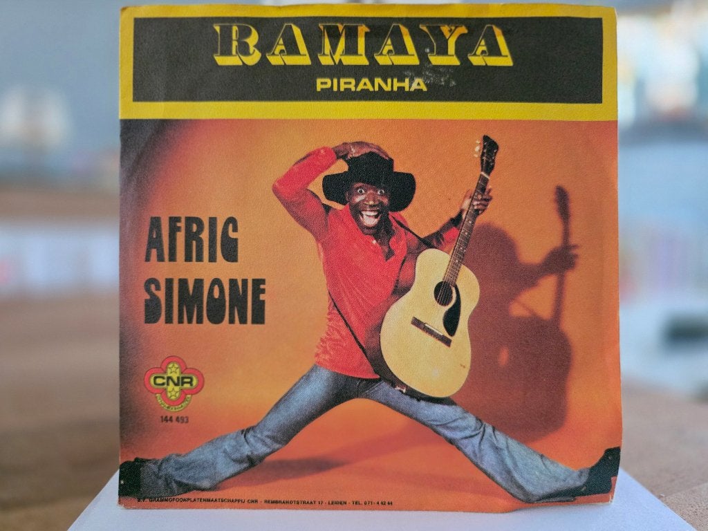 7" Single Afric Simone - Ramaya / Piranha, Gebruikt, 7 inch, Ophalen of Verzenden, Pop