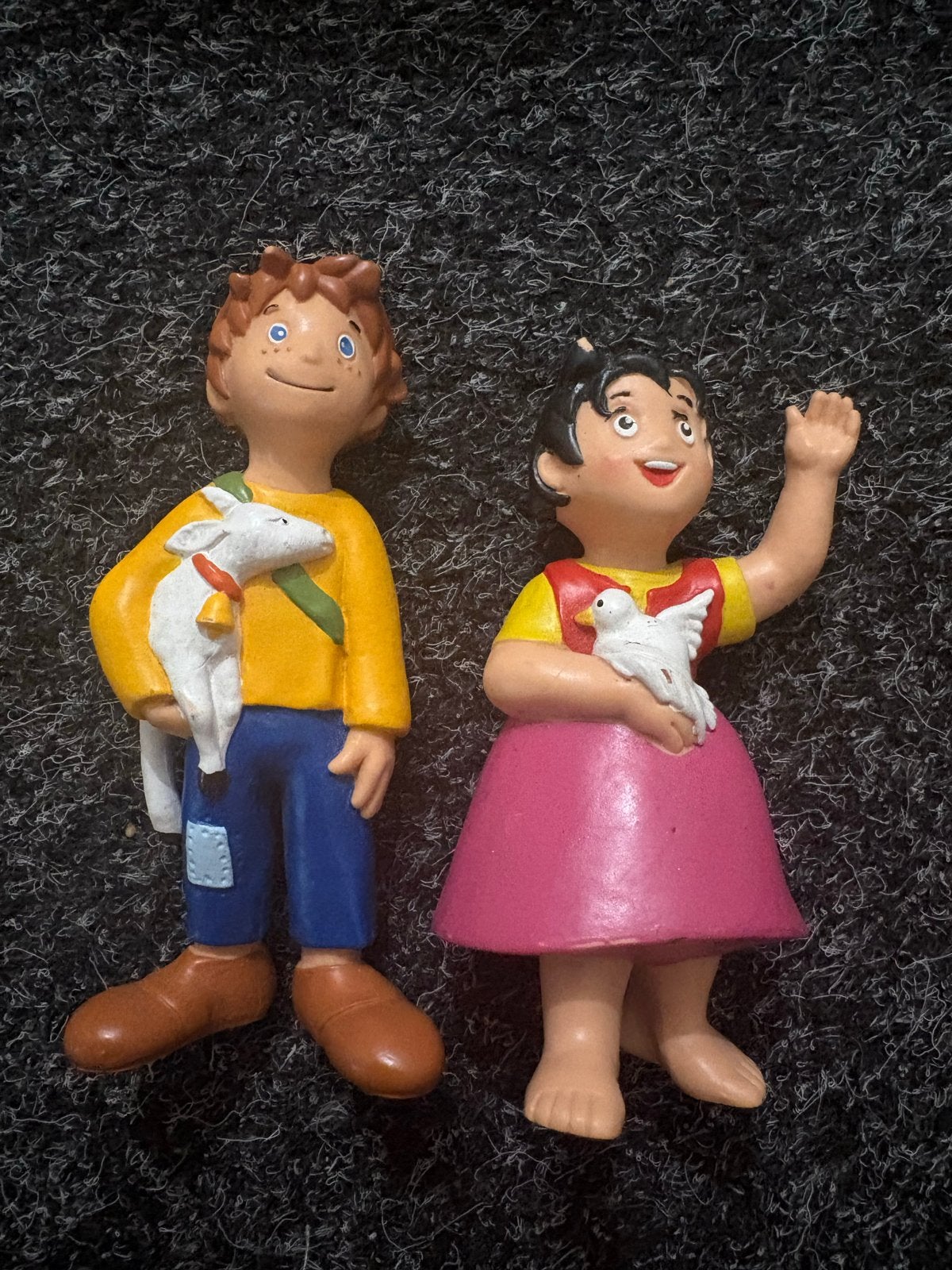 Grote Heidi en Peter Bullyland figuren, Verzamelen, Verzenden, Gebruikt
