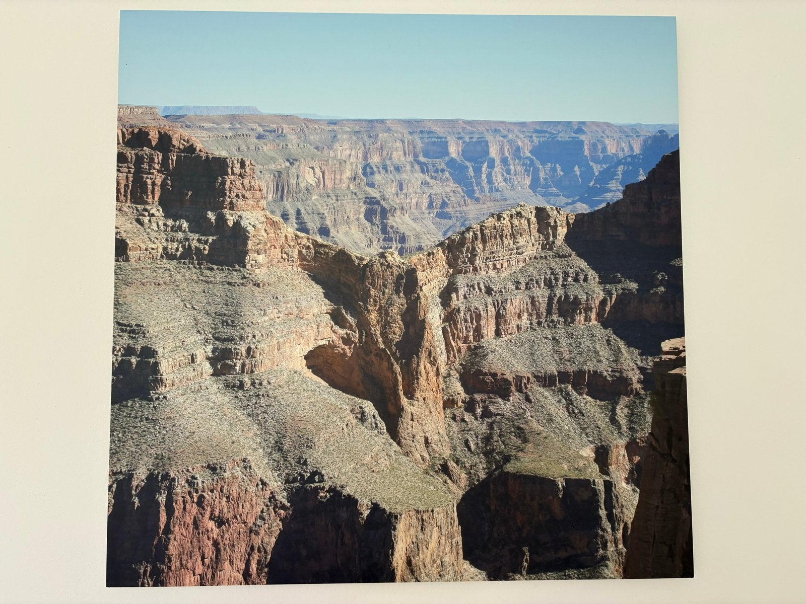 Aluminium wandplaat 60x60 cm: Grand Canyon, Ophalen, 50 – 75, Zo goed als nieuw, 75 tot 100 cm