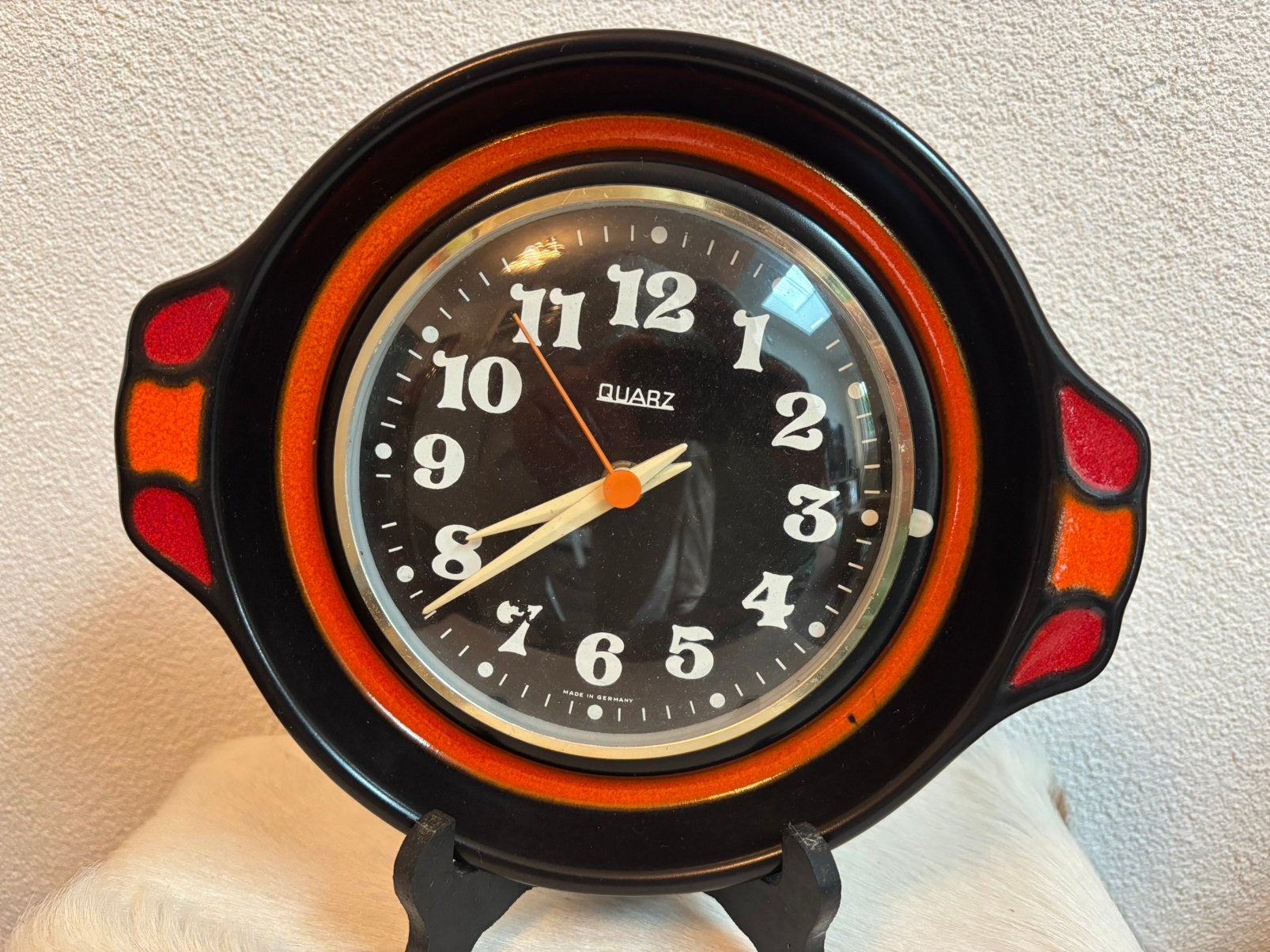 Space age klok Kienzle Quartz West-Germany 22x26 cm, Antiek en Kunst, Antiek | Klokken, Ophalen of Verzenden
