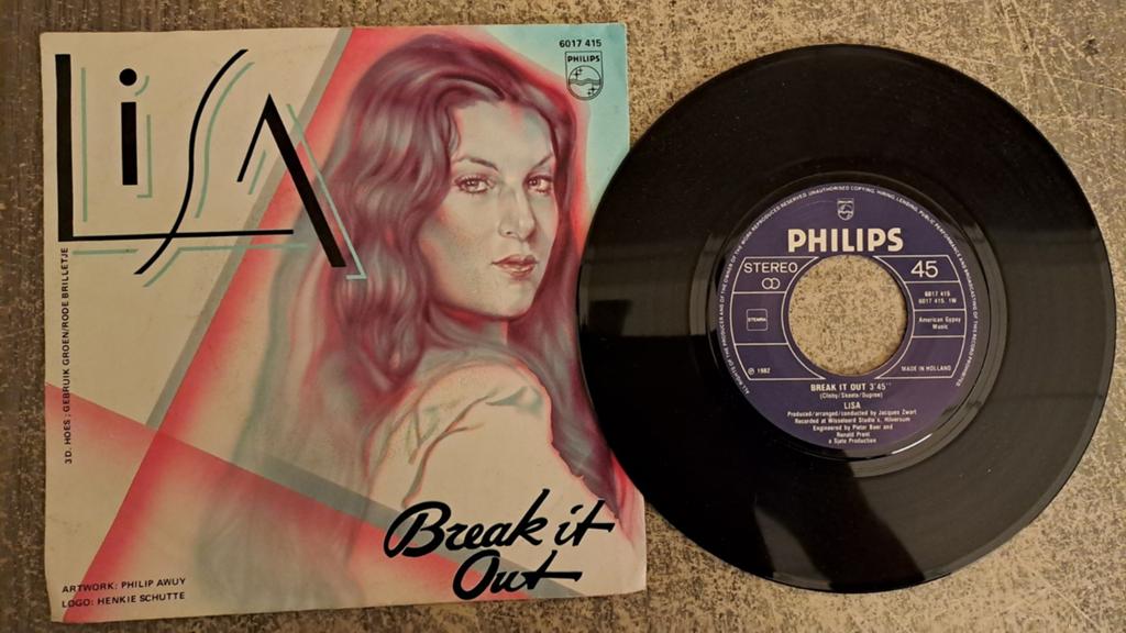 Lisa  - break it out, Gebruikt, 7 inch, Single, Pop