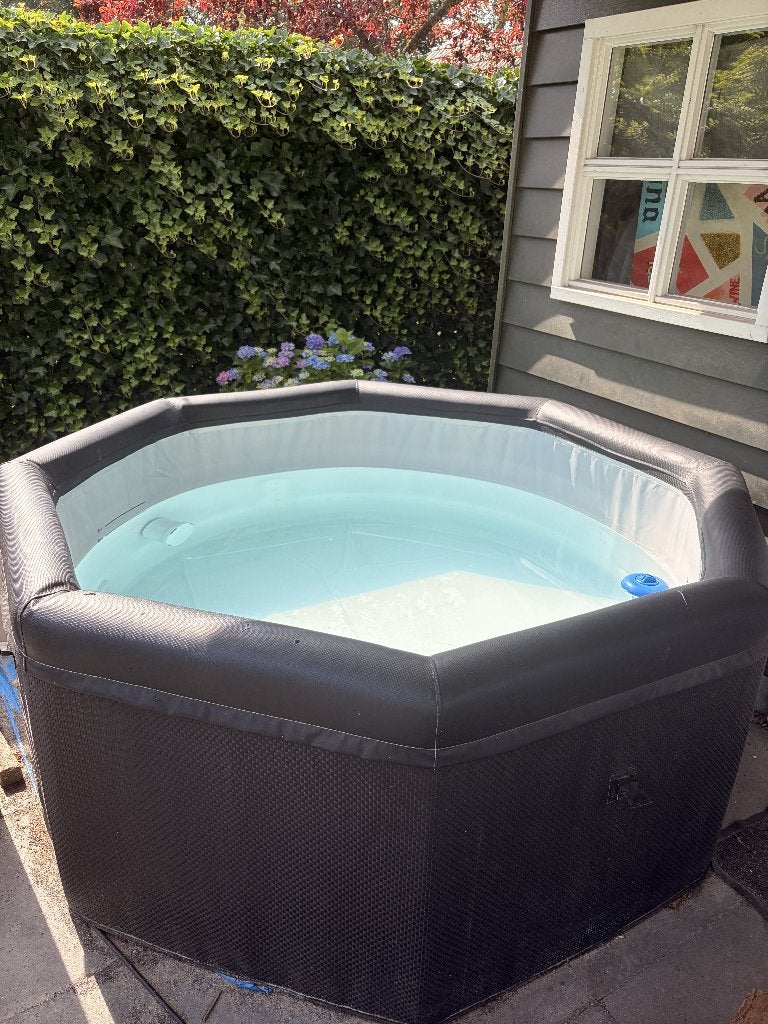 jacuzzi, Ophalen of Verzenden, Gebruikt, Afdekzeil, Opblaasbaar
