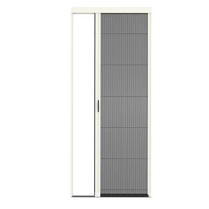 Livn plisséhordeur 96x215cm wit, Kunststof, 80 tot 100 cm, 215 cm of meer, Hordeur