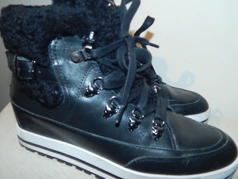 Marccain fijne gevoerde schoenen hardware tijgers warm 37, Verzenden, Zwart, Marccain, Sneakers of Gympen