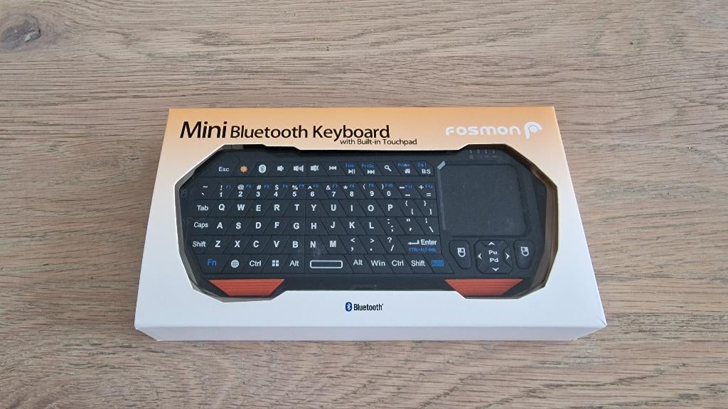 Fosmon Mini Draadloos Toetsenbord (QWERTY), Toetsenbord en muis-set, Nieuw, Ophalen of Verzenden, Draadloos