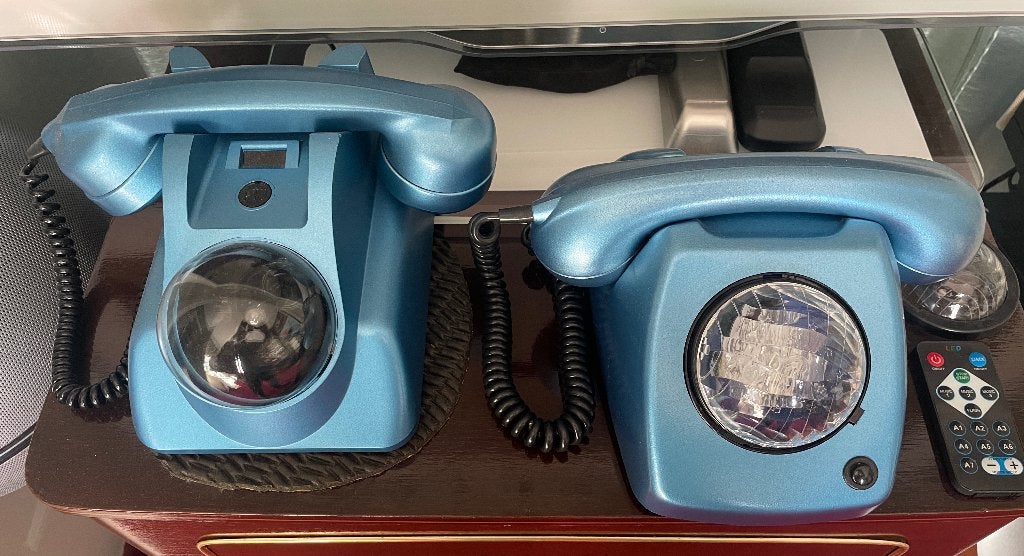Eigen creatie retro telefoons met projectielamp / plasmabol, Ophalen, Refurbished, Bakeliet