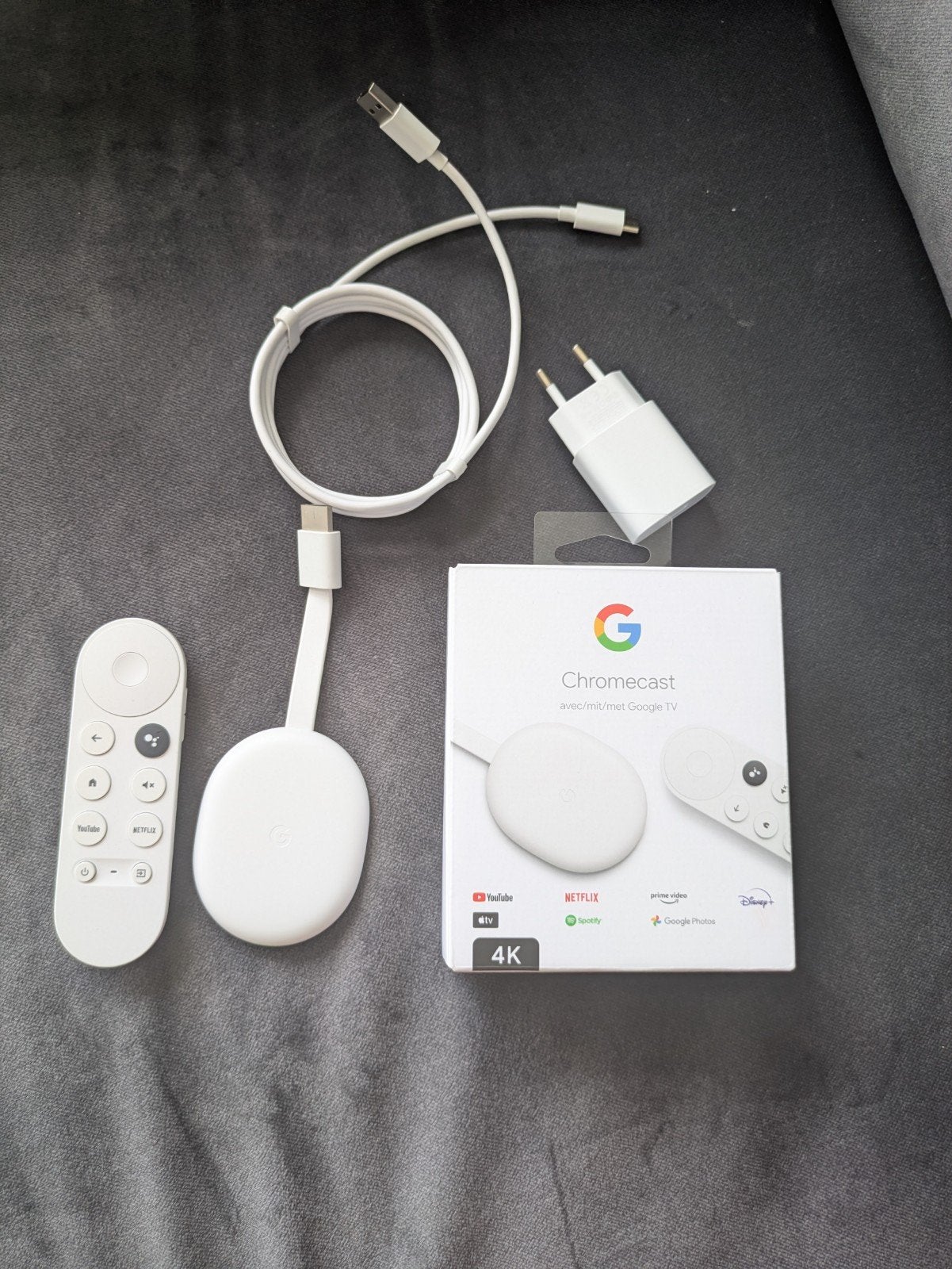 Google Chromecast met Google TV (4K) - Nieuw, geopend, Audio, Tv en Foto, Mediaspelers, Ophalen, Zo goed als nieuw, HDMI