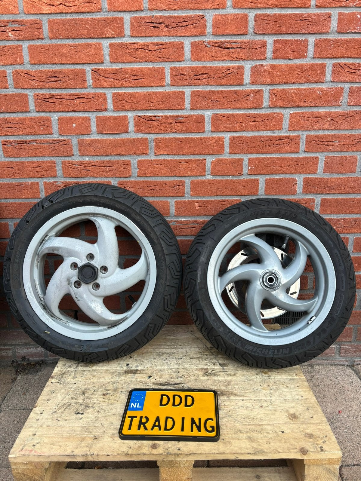 Dubbeldisk velgenset gilera runner 125 180, Ophalen of Verzenden