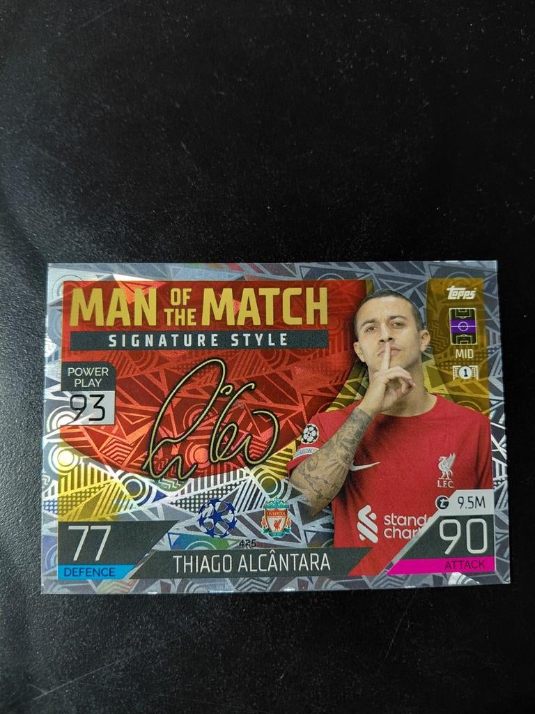 Thiago alcantara (liverpool) signature topps, Ophalen of Verzenden, Nieuw, Buitenlandse clubs, Spelerskaart