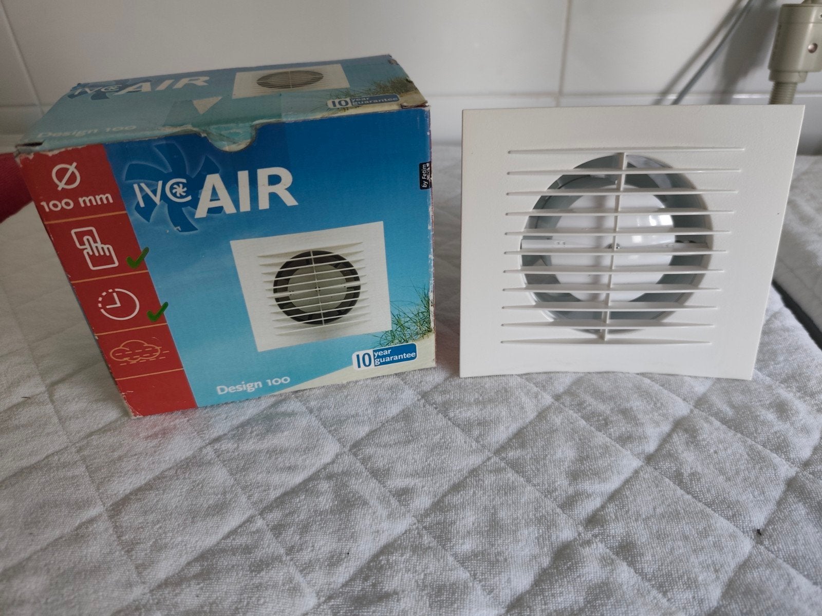 Nieuwe IVC AIR Design 100 Ventilator - 100 mm, Ophalen, Nieuw, Overige