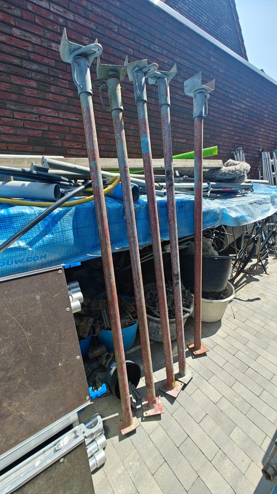 bouw bouwstempels schroefstempels stut stempels stutten, Ophalen