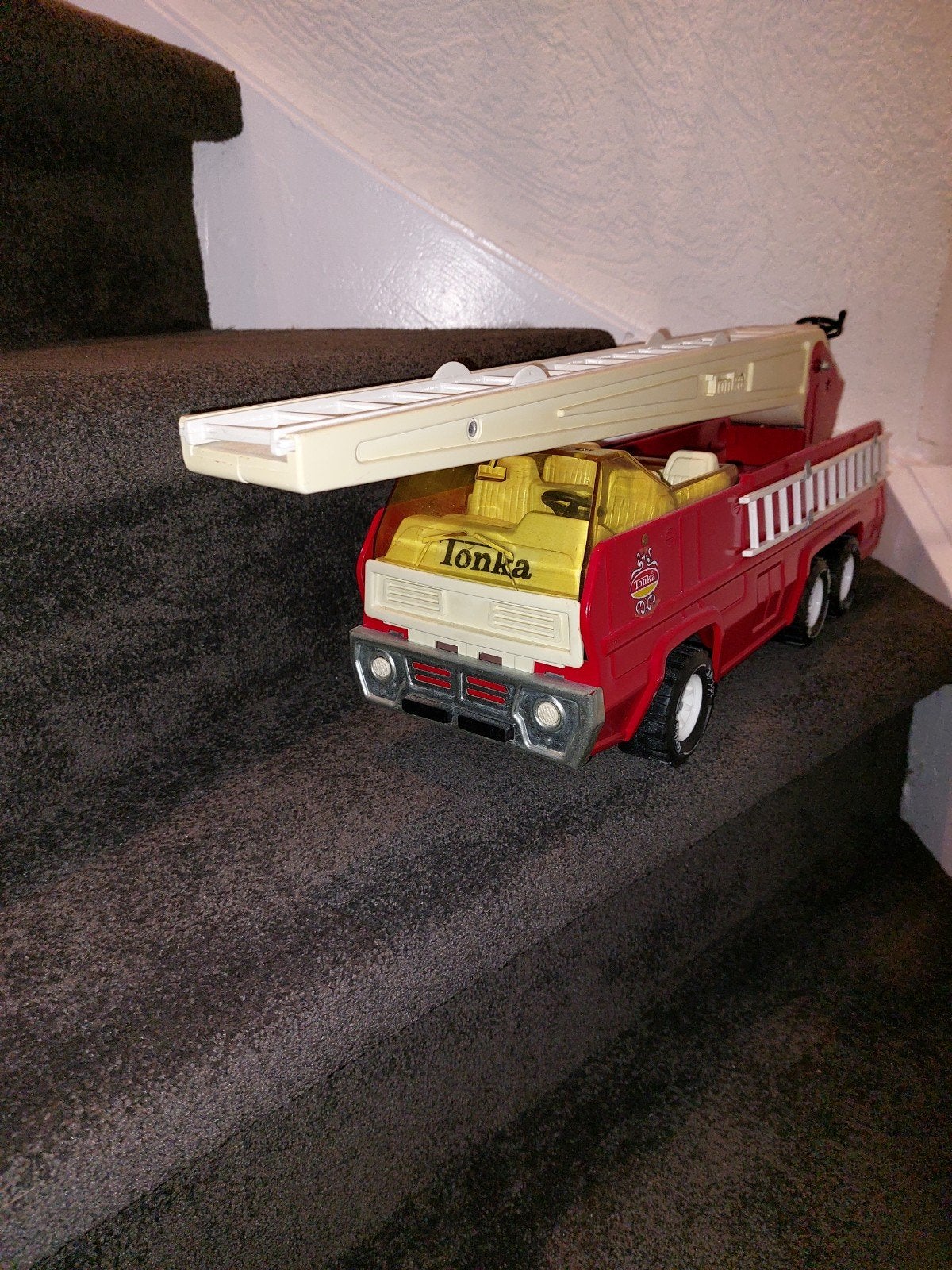 Vintage Tonka Brandweerwagen met Uitschuifbare Ladder, Kinderen en Baby's, Ophalen, Gebruikt