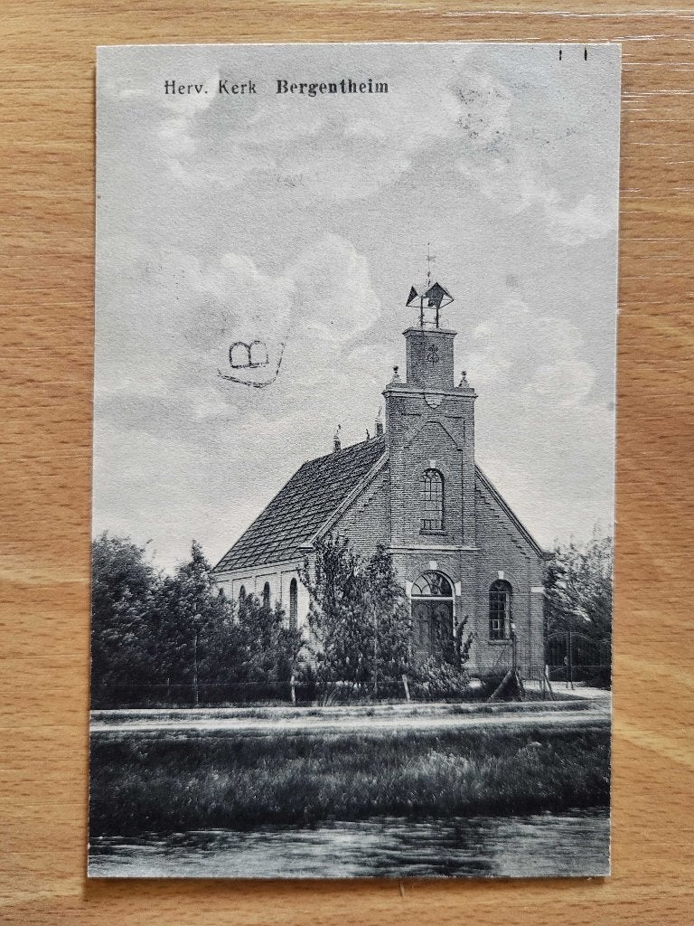 ansicht BERGENTHEIM 1930 Kerk, Verzamelen, Ansichtkaarten | Nederland, Ophalen, Voor 1920, Overijssel