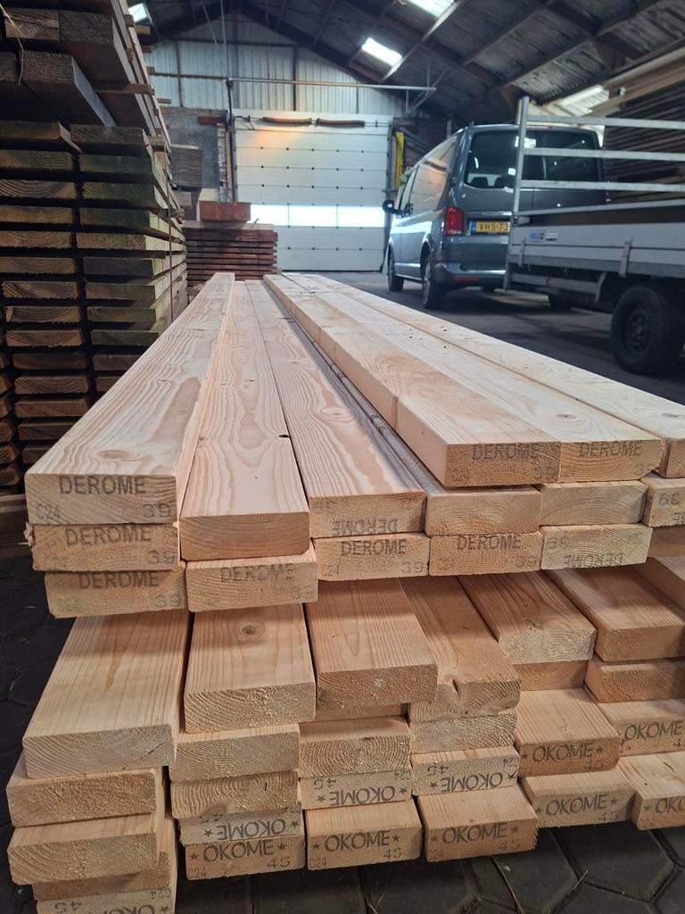 Vuren balken 44 x120 nu deze week voor 2 .15 pm, Doe-het-zelf en Verbouw, Hout en Planken, Nieuw, Ophalen of Verzenden, Balk, Vuren