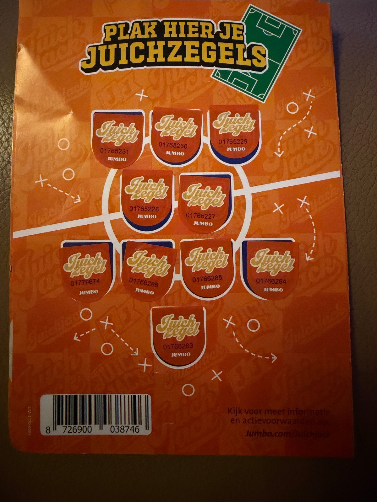 Jumbo Juichzegels 2 volle boekjes, Ophalen, Nieuw, Stickers en Plaatjes