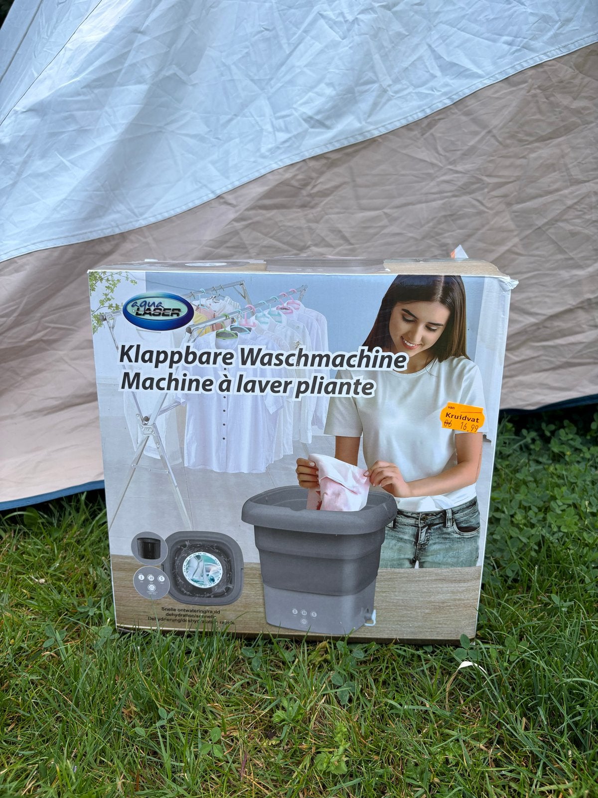Aqua Laser Klappbare Wasmaschine - Nieuw in doos, Minder dan 1200 toeren, Minder dan 85 cm, Minder dan 4 kg, Bovenlader