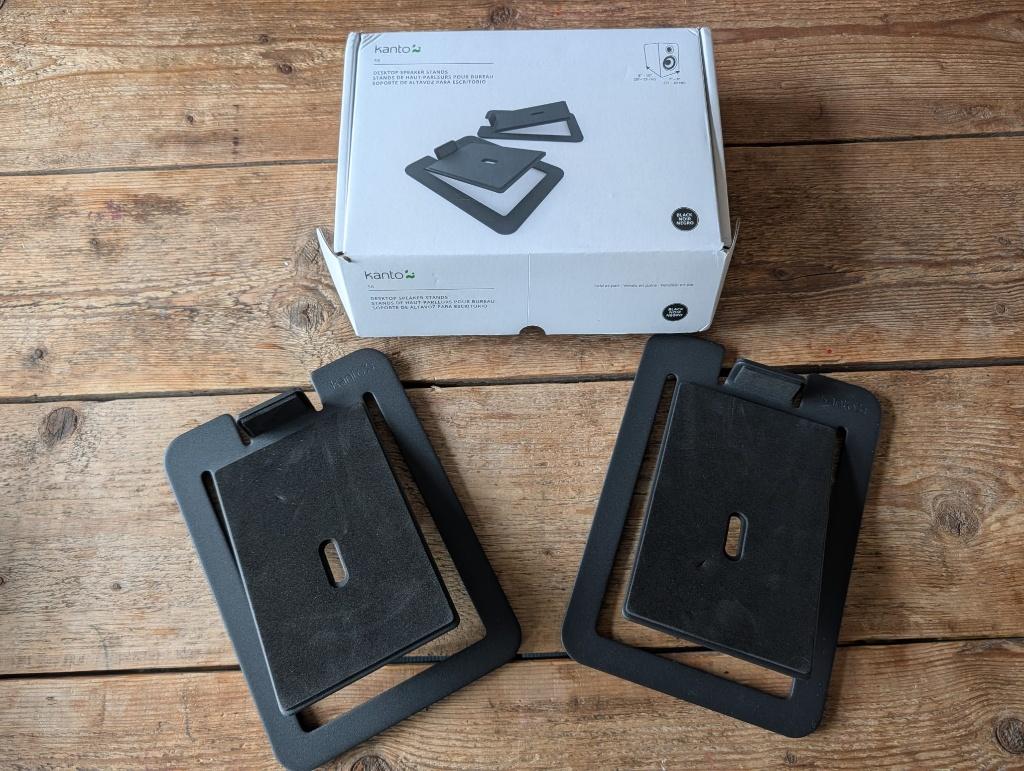 Kanto S6 Desktop Speaker Stands - Zwart, Audio, Tv en Foto, Luidsprekers, Overige merken, Overige typen, Nieuw, Ophalen of Verzenden