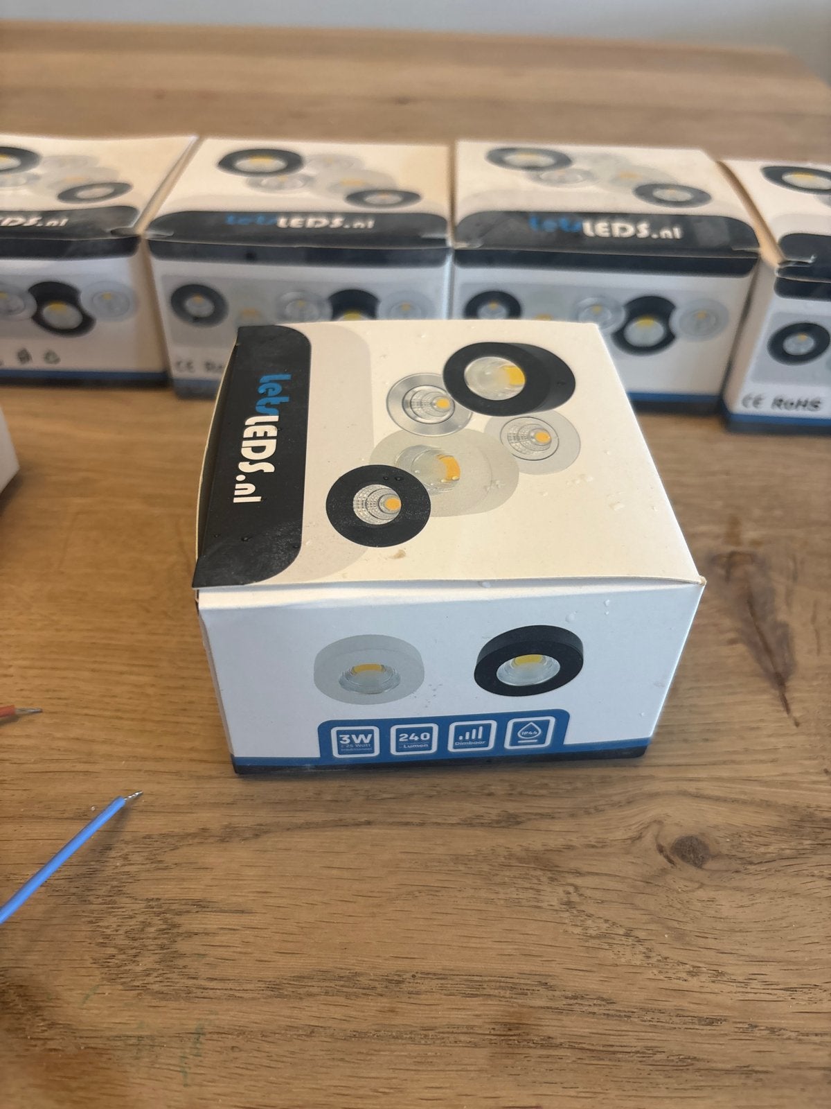TEAB 6 LED inbouwspots ø55mm 3W 240 lumen - Nieuw in doos, Huis en Inrichting, Ophalen, Led-lamp, Nieuw, Overige merken