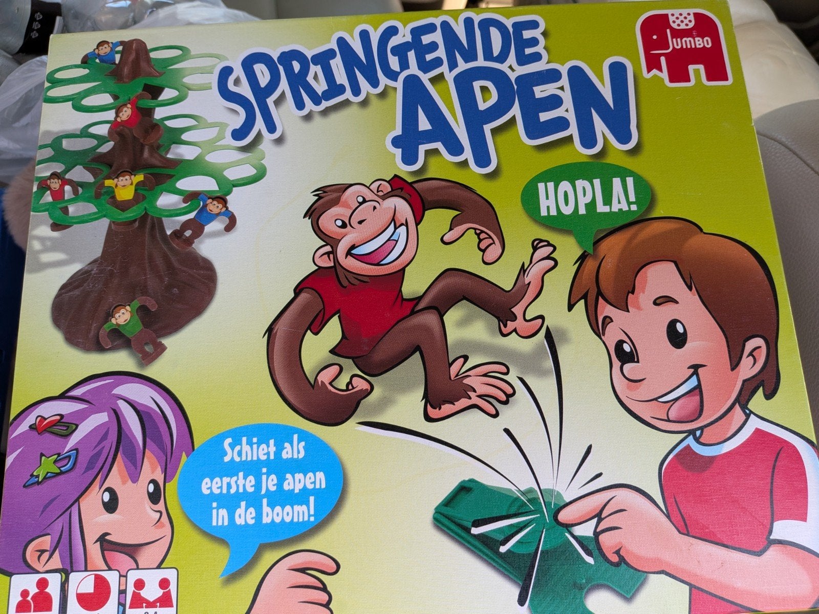 Jumbo springende apen spel, Ophalen of Verzenden, Zo goed als nieuw