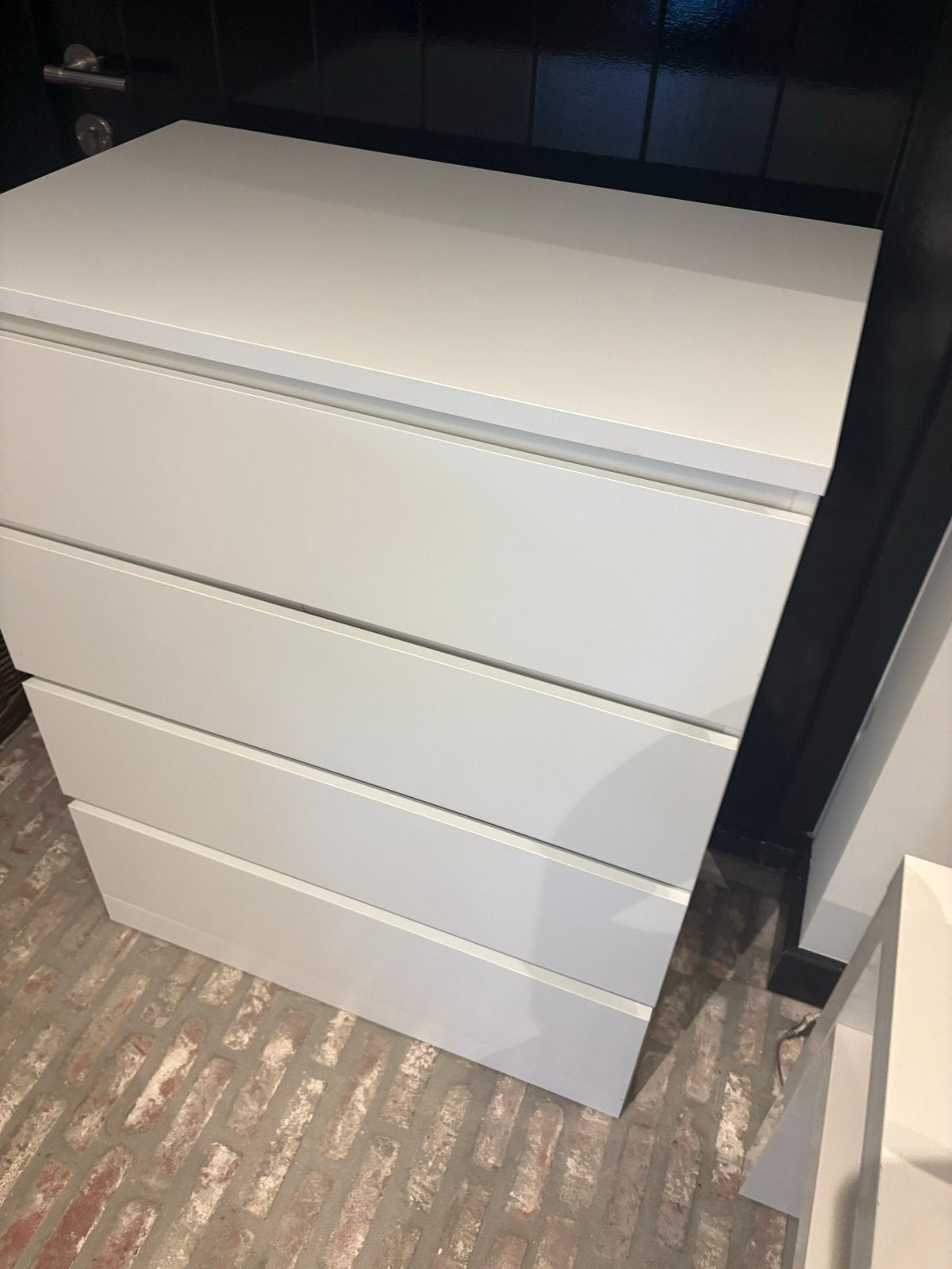 IKEA MALM Ladekast met 4 lades - Wit, Huis en Inrichting, Kasten | Ladekasten, Ophalen, Overige materialen, 100 tot 150 cm, 50 tot 100 cm