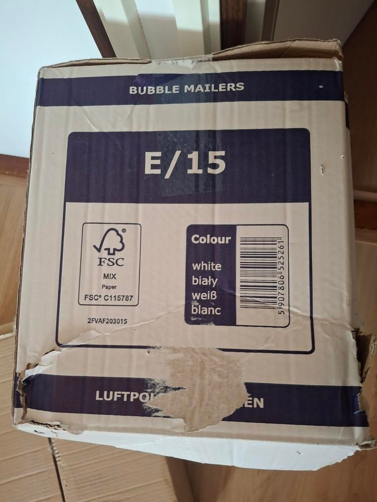 Verzend enveloppen bubbeltjesplastic E/15 wit, Ophalen of Verzenden