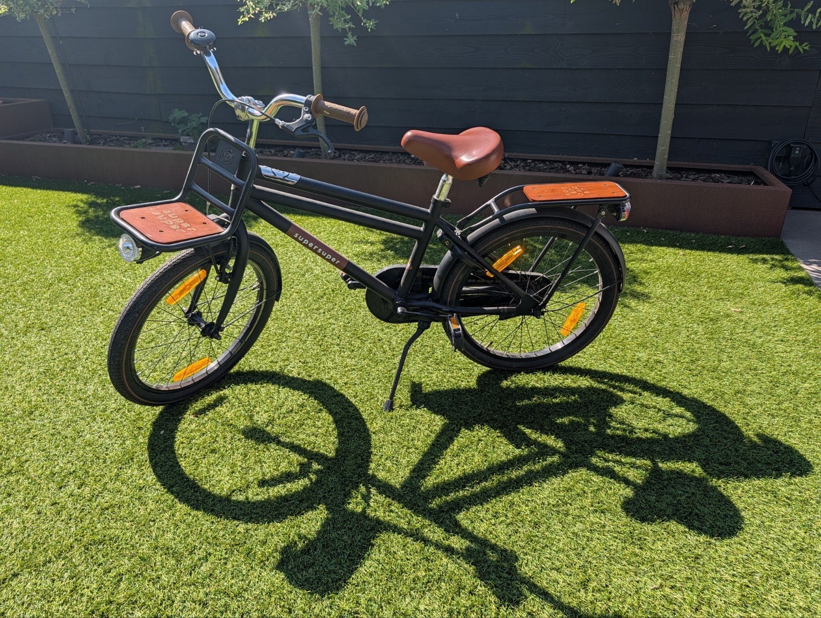 Supersuper Cooper Bamboo 20 inch kinderfiets, Gebruikt, Velgrem, Minder dan 49 cm, Ophalen