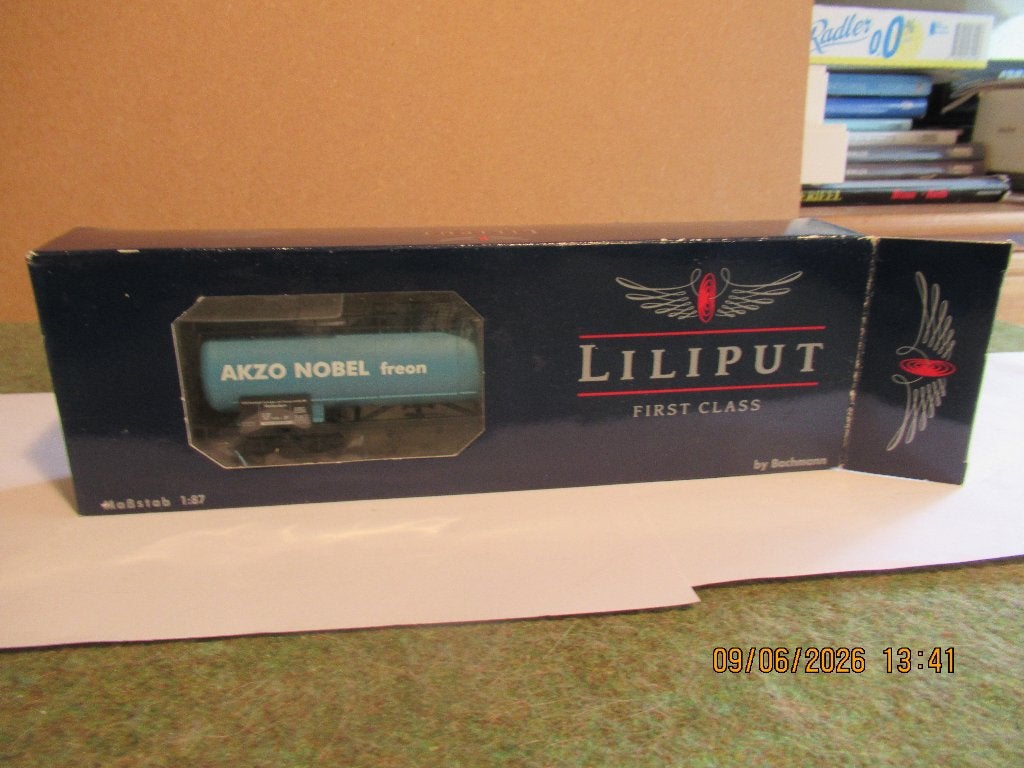 Liliput  tankwagon  Freon, Gelijkstroom, Wagon, Ophalen of Verzenden, Zo goed als nieuw