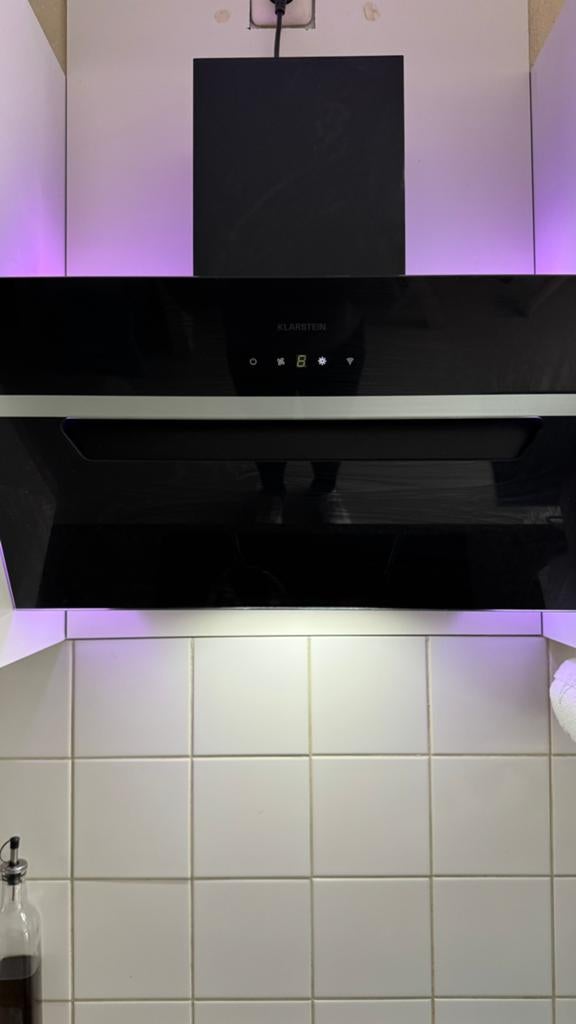 Klarstein Afzuigkap 60cm, Witgoed en Apparatuur, Afzuigkappen, Ophalen, Zo goed als nieuw, Vrijstaand, Vlakschermkap