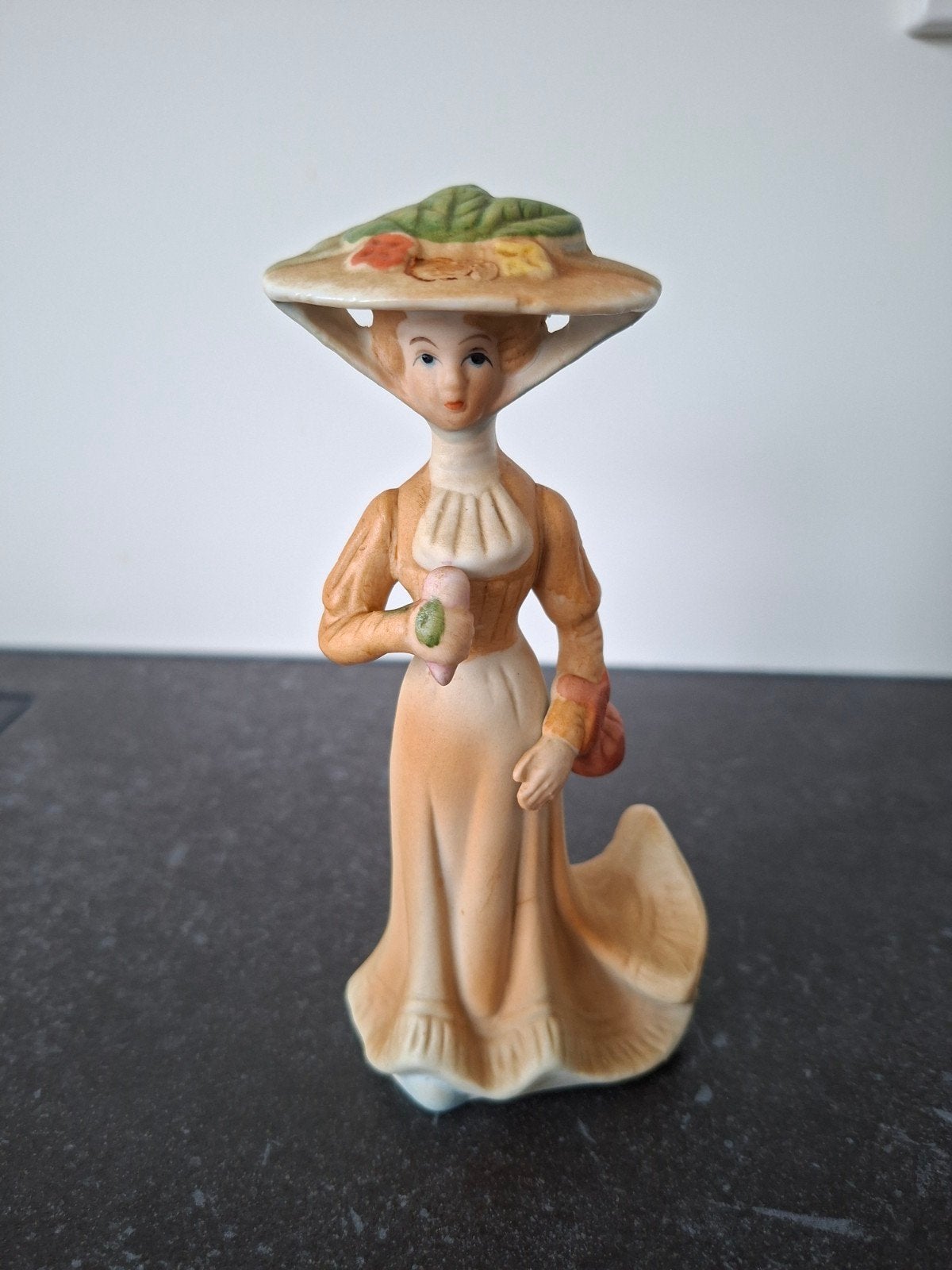 Vintage Crinoline Lady Beeldje - Jaren 60-70 - 18 cm, Ophalen, Zo goed als nieuw, Mens