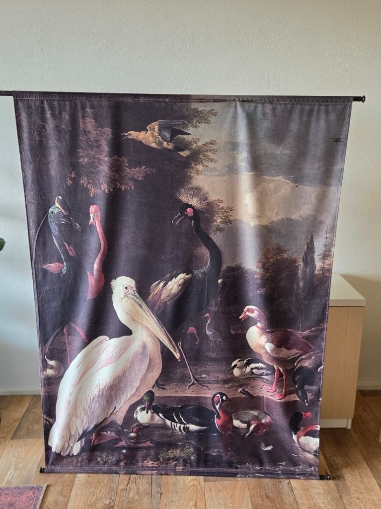 Wanddoek Pelikaan, Ophalen, Overige typen, 125 cm of meer, Zo goed als nieuw