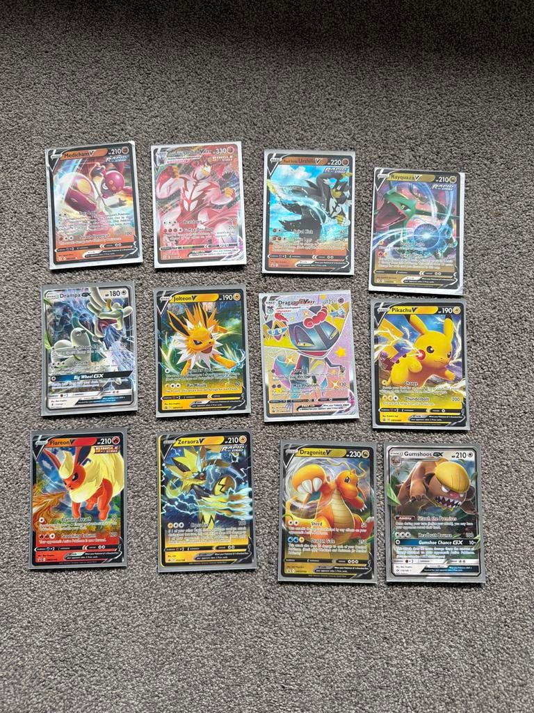 Pokémon Kaarten V, VMAX, GX - Zeldzame Collectie, Verzenden, Nieuw, Meerdere kaarten, Foil