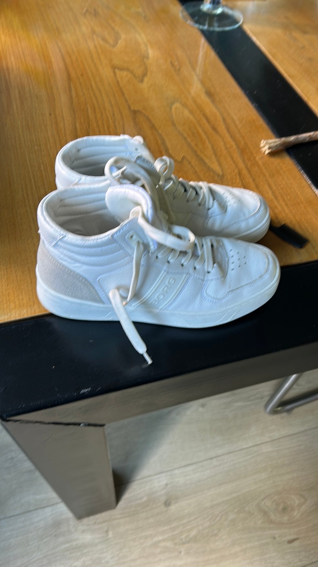 Björn Borg hoge sneakers wit, maat 38, twee keer aan gehad, Ophalen of Verzenden, Gedragen, Wit, Sneakers of Gympen