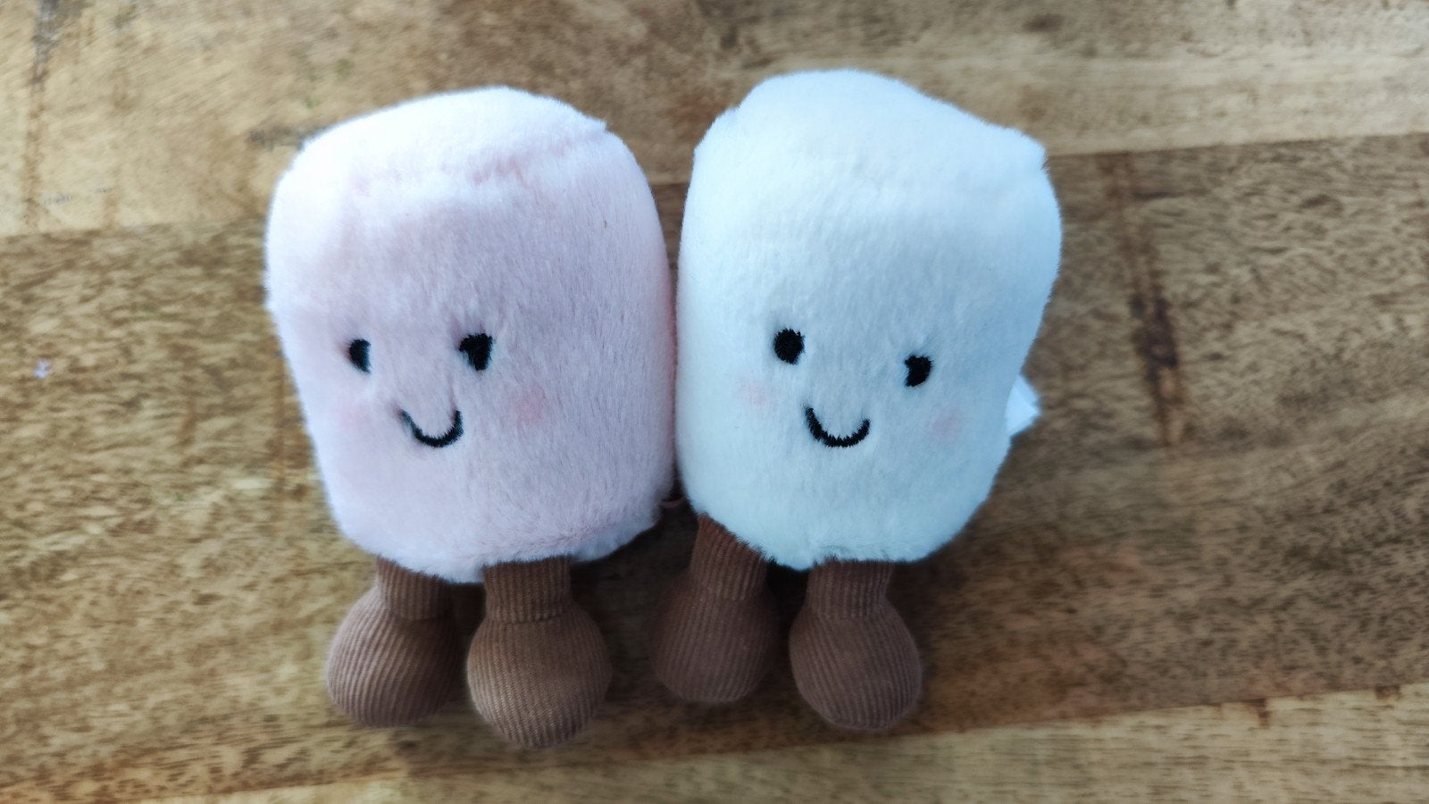 JellyCat Amuseable Marshmallow Roze en Wit Knuffel, Jellycat, Overige karakters, Overige typen, Ophalen of Verzenden