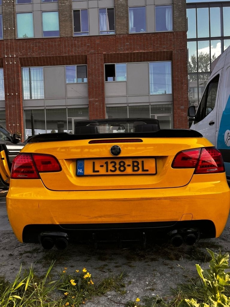 NETTE BMW 3-Serie 2.0 I 320 Cabrio 2008 Geel TE KOOP, Auto's, 1995 cc, Zwart, 4 cilinders, Cabriolet