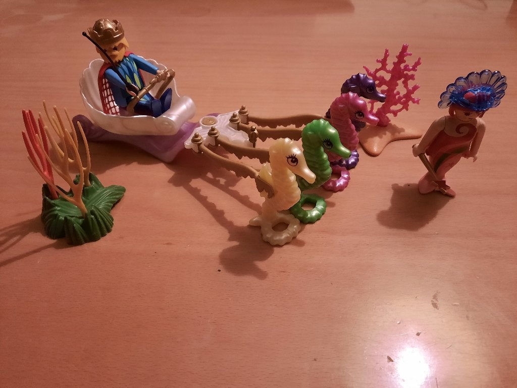 Aangeboden, Playmobil zeemeerman/vrouw met rijtuig, Gebruikt, Losse onderdelen, Voertuig, Ophalen of Verzenden
