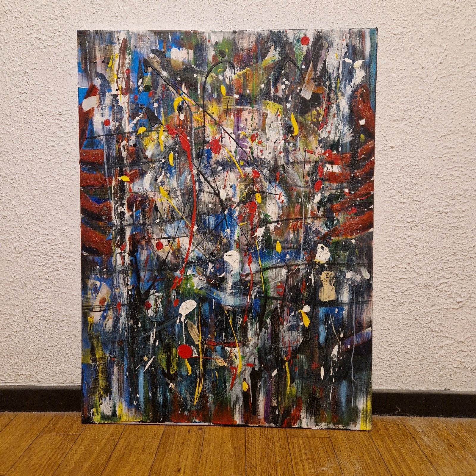 abstract kunstwerk- schilderij, Ophalen