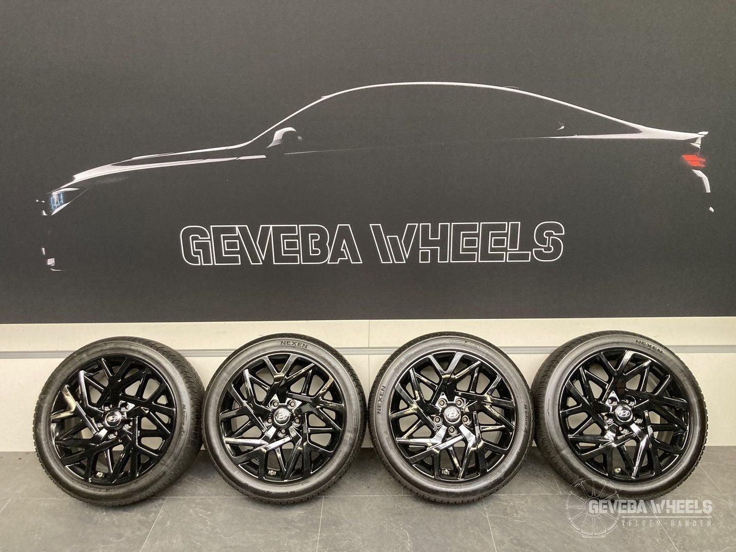 18” originele Hyundai Kona I velgen + allseason banden 5x114, 18 inch, Gebruikt, -, -