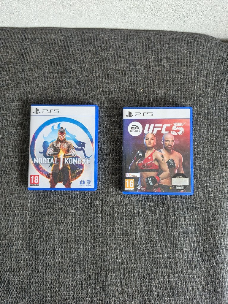 Mortal Kombat 1 & UFC 5 (PS5) – Vrijwel ongebruikt!, Spelcomputers en Games, Games | Sony PlayStation 5, Vechten, 2 spelers, Ophalen of Verzenden
