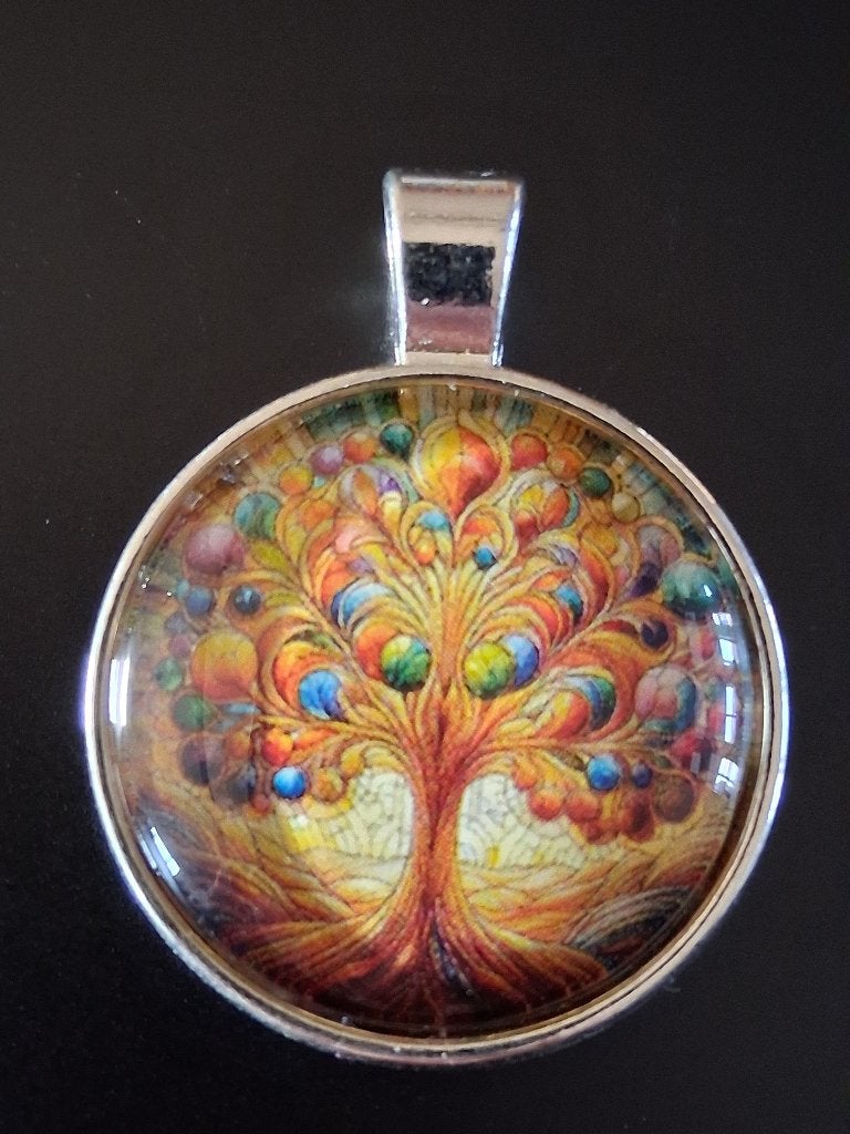 hanger Life Tree multi color nr. 06, Ophalen of Verzenden, Nieuw, Zilver, Glas of Kristal