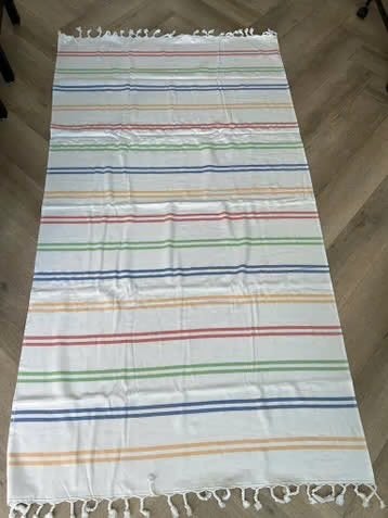 Postcode loterij Hamam handdoek, Huis en Inrichting, Badkamer | Badtextiel en Accessoires, Ophalen of Verzenden, Nieuw, Wit, Handdoek
