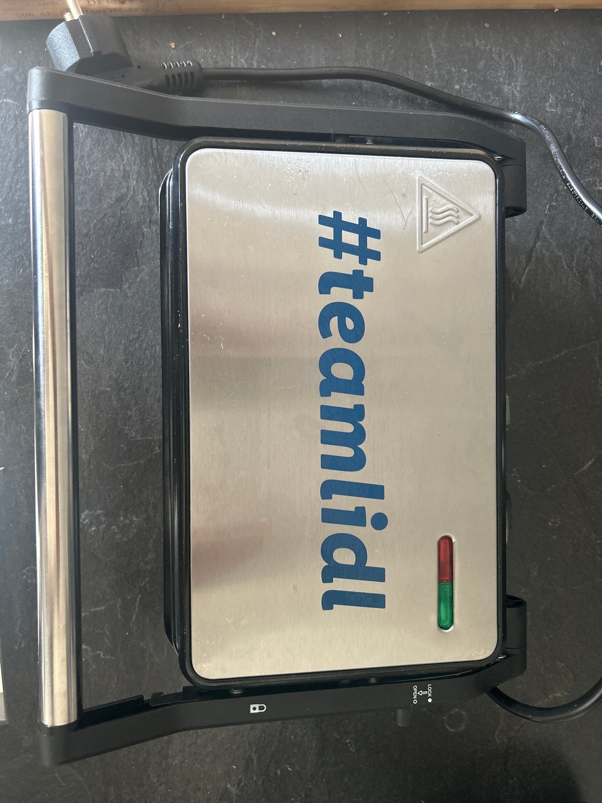 Lidl Tosti-ijzer / Grill - #teamlidl editie, Ophalen of Verzenden, Zo goed als nieuw