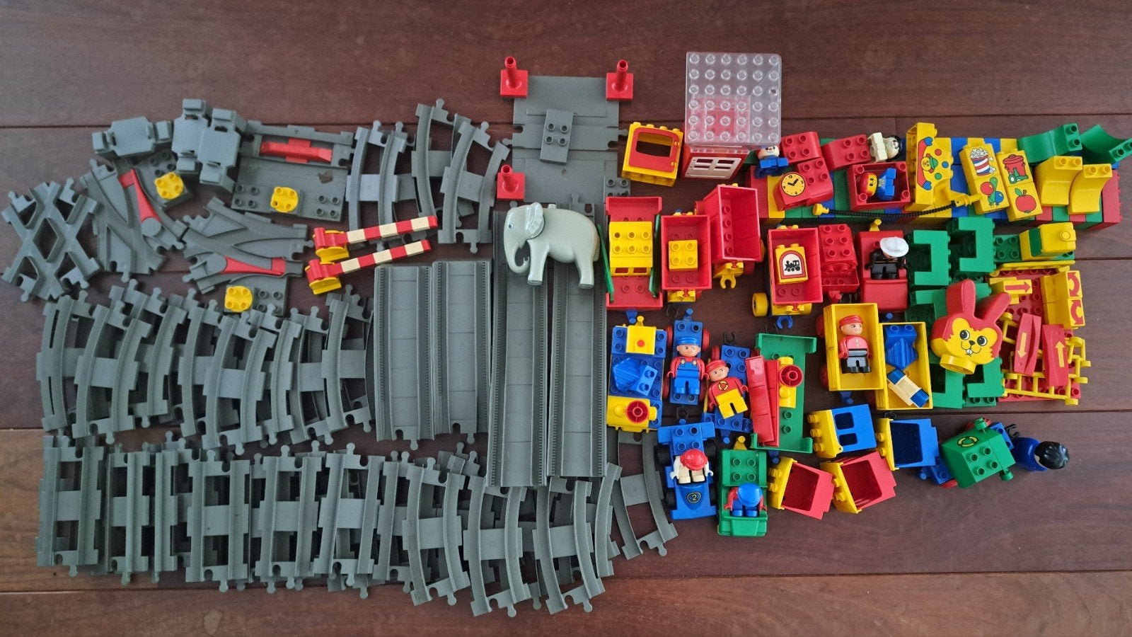 Grote partij LEGO DUPLO Trein - Megaset met rail, Ophalen of Verzenden, Zo goed als nieuw, Duplo