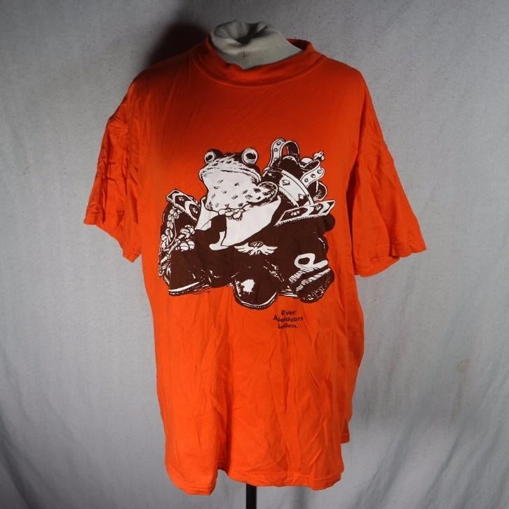 Stoer oranje t-shirt.Mt L.Merk B&C, ., Maat 42/44 (L), Oranje, Ophalen of Verzenden