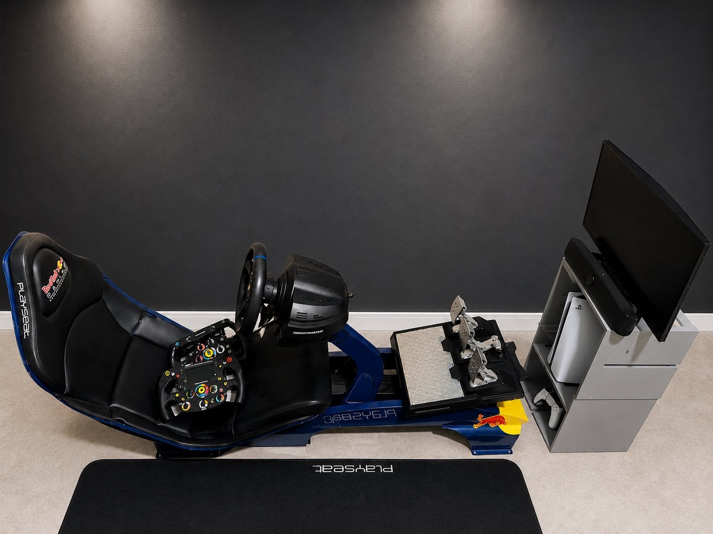 F1 playseat (redbul) met 3 sturen!!!!, Spelcomputers en Games, Spelcomputers | Overige Accessoires, Ophalen, Racestoel, Force feedback