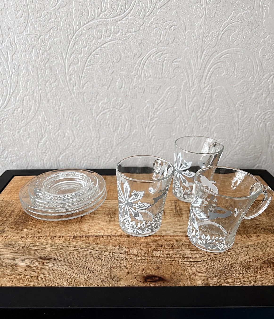 3x kop en schotel (Senseo) Limited Edition Tord Boontje, Ophalen of Verzenden, Zo goed als nieuw, Overige stijlen, Kop(pen) en/of Schotel(s)