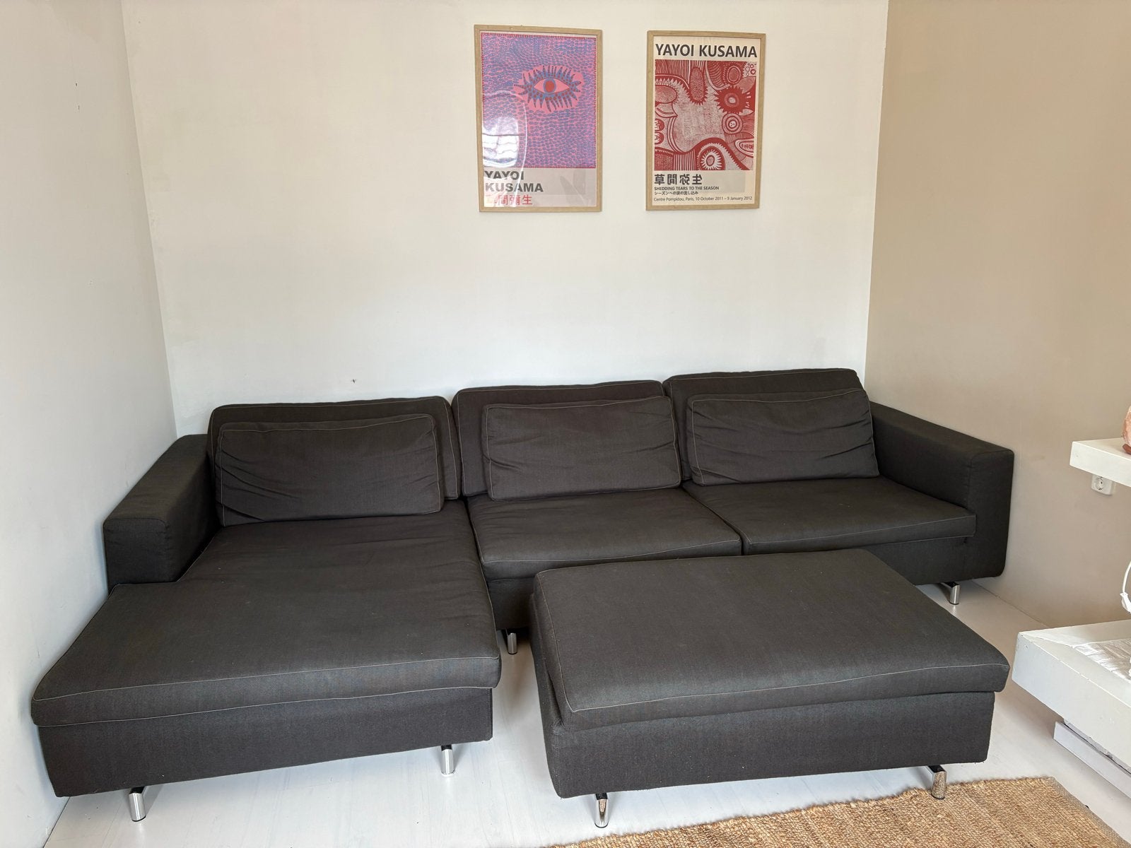Danca Design Hoekbank met Poef - 300cm breed, Ophalen, Gebruikt, Hoekbank, 300 cm of meer