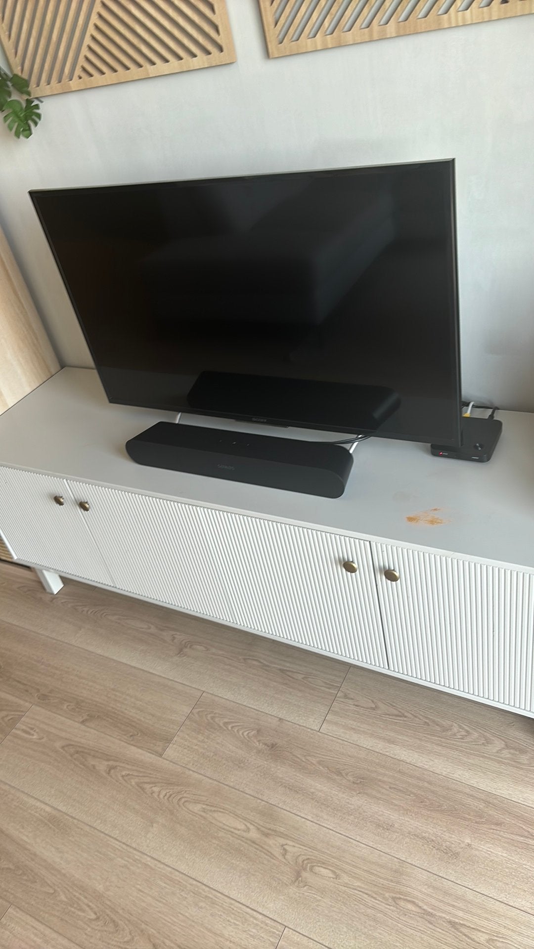 Tv kast Karwei Madu, Huis en Inrichting, Kasten | Televisiemeubels, Ophalen, Gebruikt, 150 tot 200 cm, Minder dan 100 cm